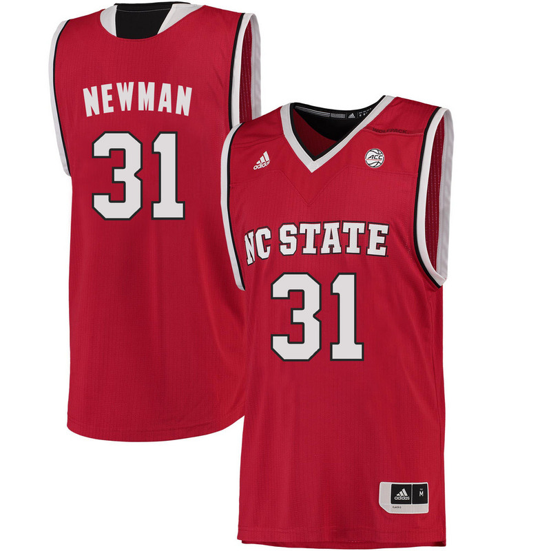 NCAA NC State Wolfpack #31 Newman College Basketball Red Jersey 