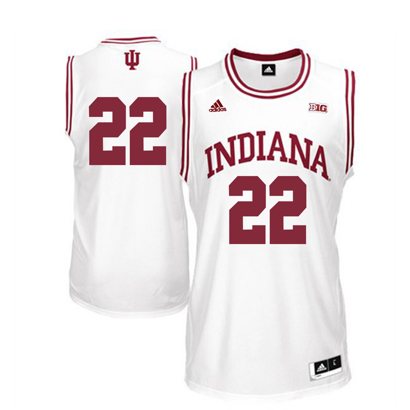 NCAA Basketball Indiana Hoosiers #22 Taylor College White Jersey
