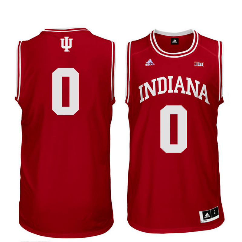NCAA Basketball Indiana Hoosiers #0 Jones College Red Jersey