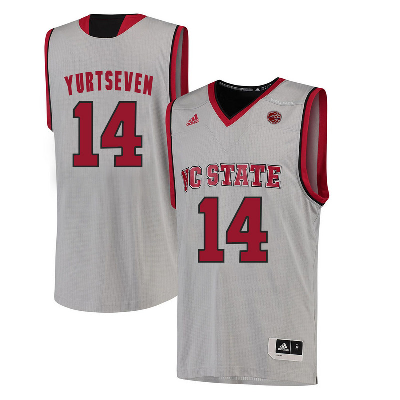 NCAA NC State Wolfpack #14 Yurtseven College Basketball White Jersey 