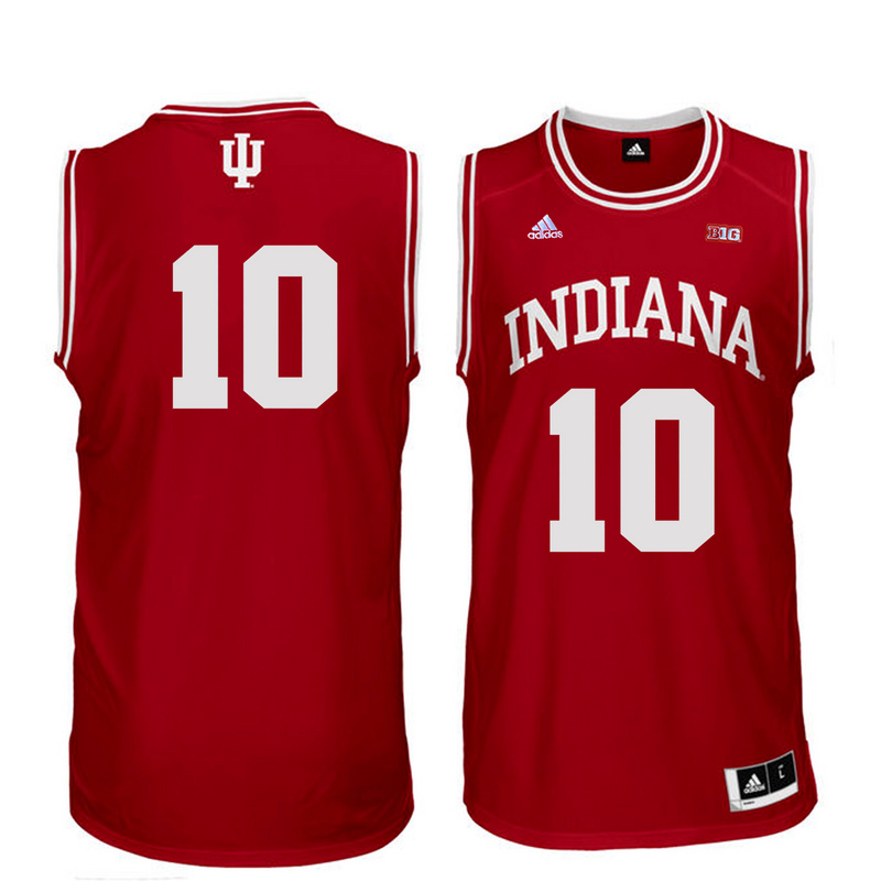 NCAA Basketball Indiana Hoosiers #10 Jager College Red Jersey