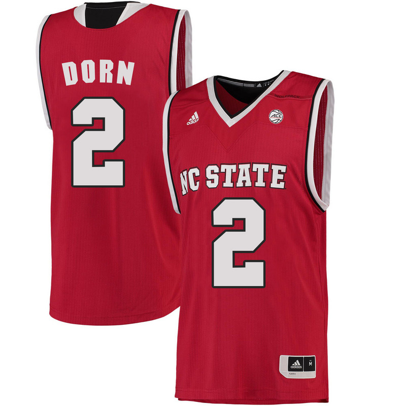 NCAA NC State Wolfpack #2 Dorn College Basketball Red Jersey 