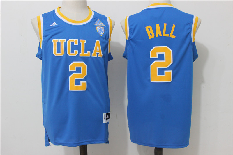 NCAA Baseketball UCLA Bruins #2 Lonzo Ball College Blue Jersey