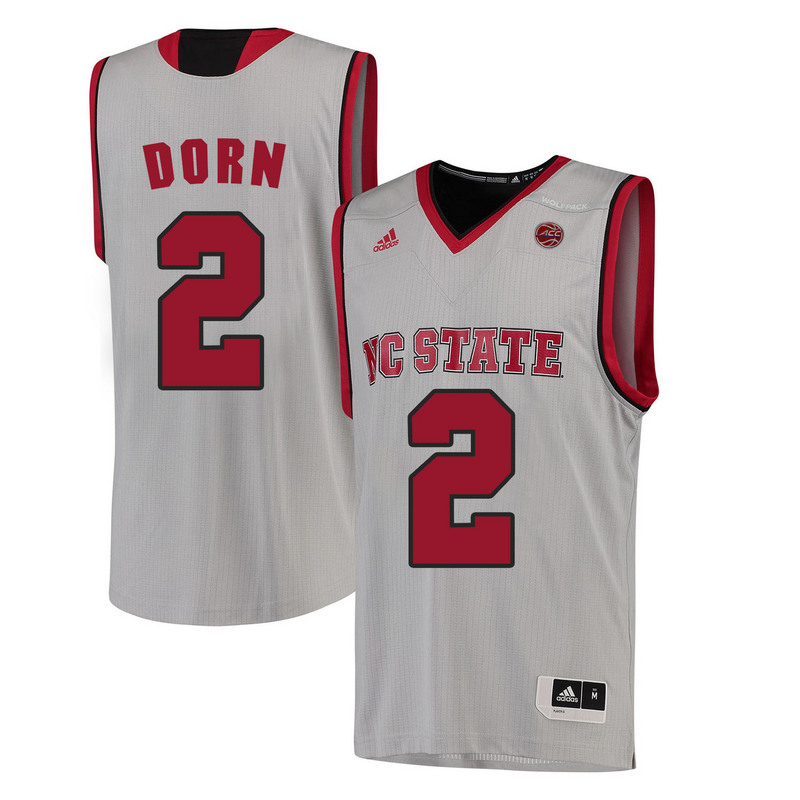 NCAA NC State Wolfpack #2 Dorn College Basketball White Jersey 