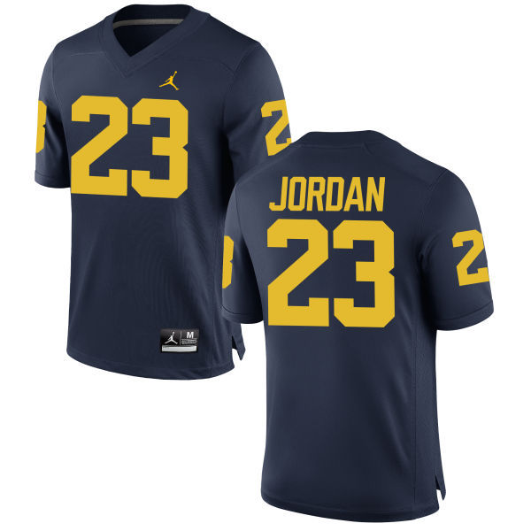 NCAA Basketball Michigan Wolverines #23 Jordan College Blue Jersey