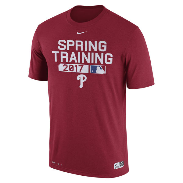 Mens Philadelphia Phillies Nike Red Authentic Collection Legend Team Issue Performance T-Shirt