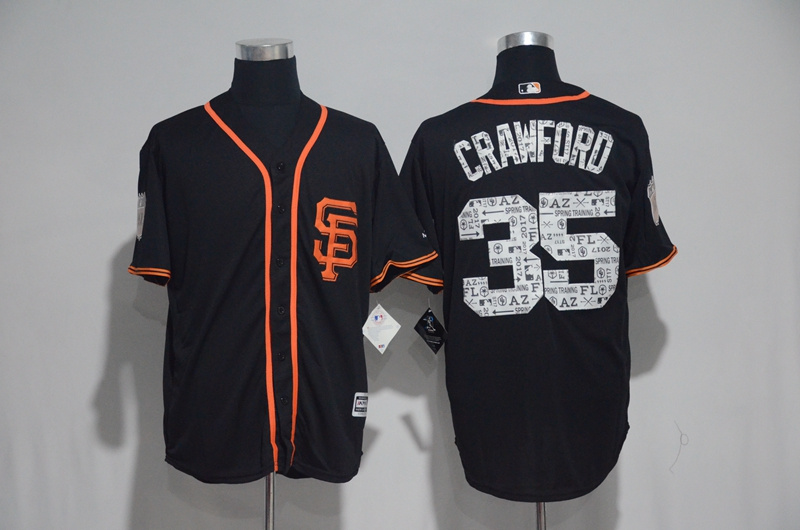 MLB San Francisco Giants #35 Crawford Spring Training Jersey