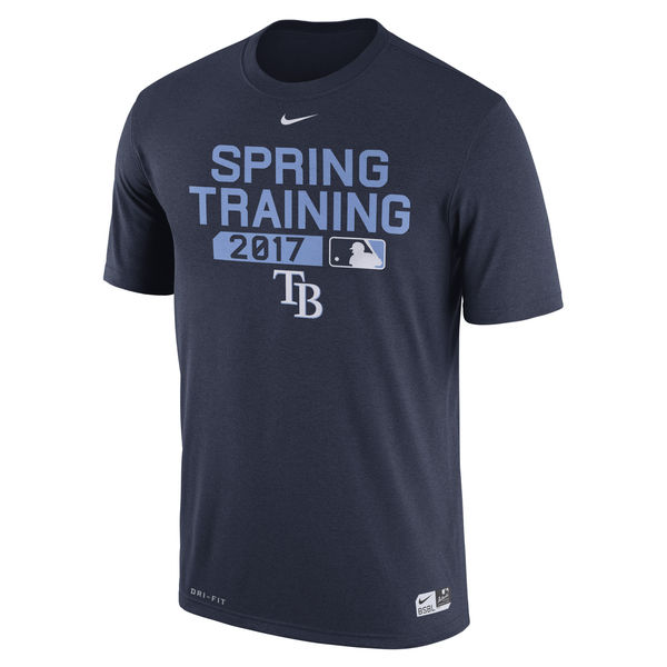 Mens Tampa Bay Rays Nike Navy 2017 Spring Training Authentic Collection Legend Team Issue Performance T-Shirt