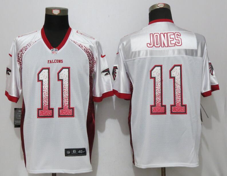 New Nike Atlanta Falcons 11 Jones Drift Fashion White Elite Jersey