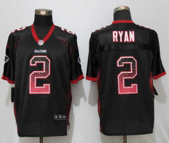 New Nike Atlanta Falcons 2 Ryan Drift Fashion Black Elite Jersey