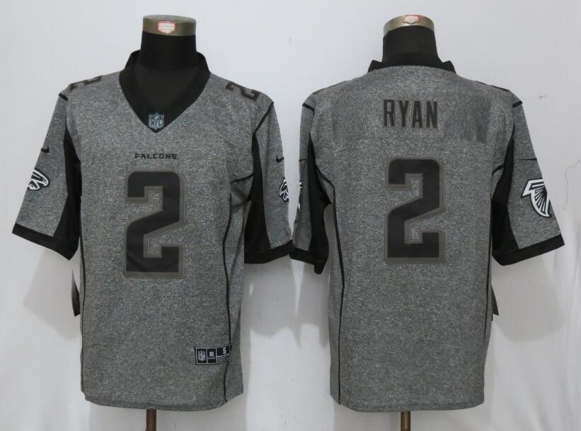 New Nike Atlanta Falcons 2 Ryan Gray Mens Stitched Gridiron Gray Limited Jersey