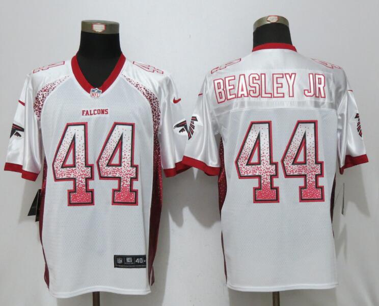 New Nike Atlanta Falcons 44 Beasley jr Drift Fashion White Elite Jersey