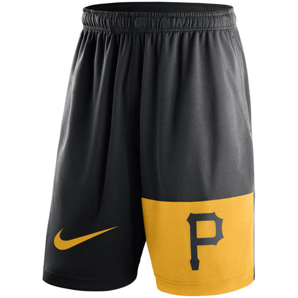 35Mens Pittsburgh Pirates Nike Black Cooperstown Collection Dry Fly Shorts