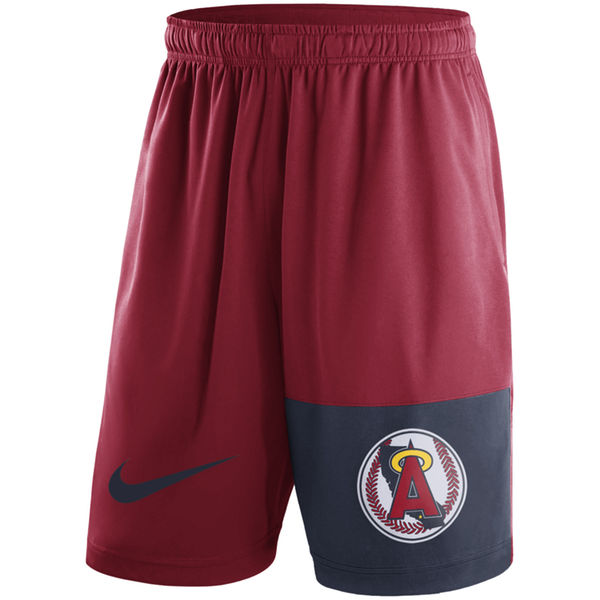 26Mens Los Angeles Angels of Anaheim Nike Red Cooperstown Collection Dry Fly Shorts