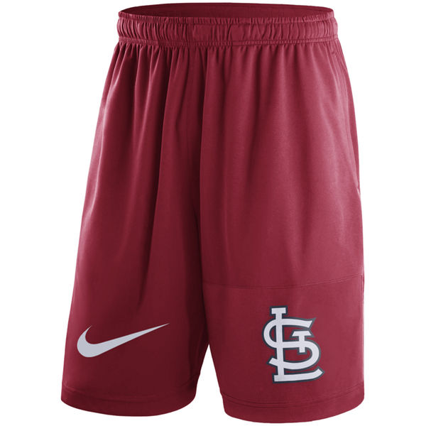 49Mens St. Louis Cardinals Nike Red Dry Fly Shorts