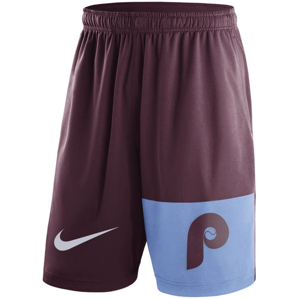 31Mens Philadelphia Phillies Nike Maroon Cooperstown Collection Dry Fly Shorts