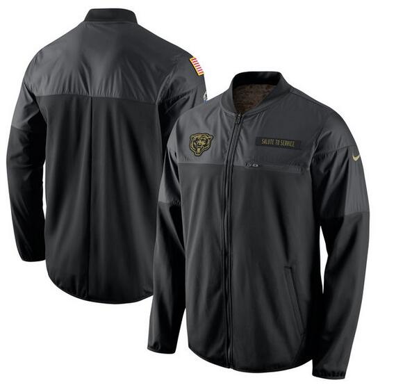 NFL Chicago Bears Black Salute to Service Jacket