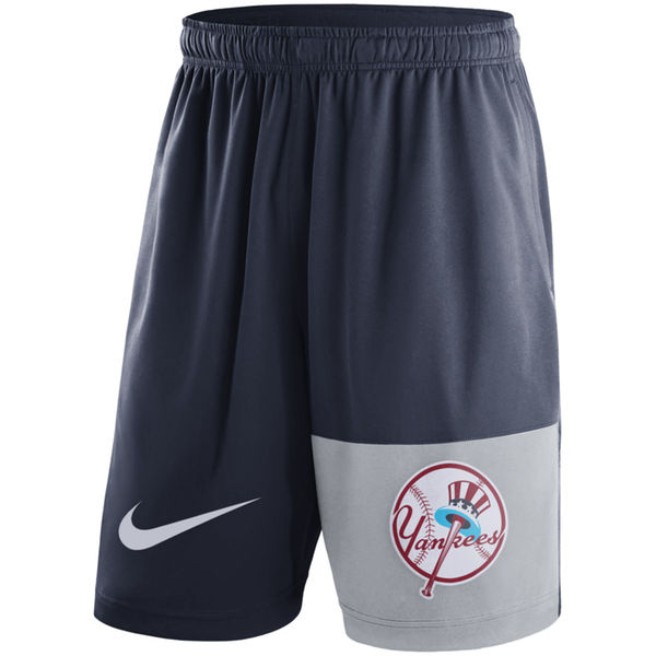 4Mens New York Yankees Nike Navy Cooperstown Collection Dry Fly Shorts