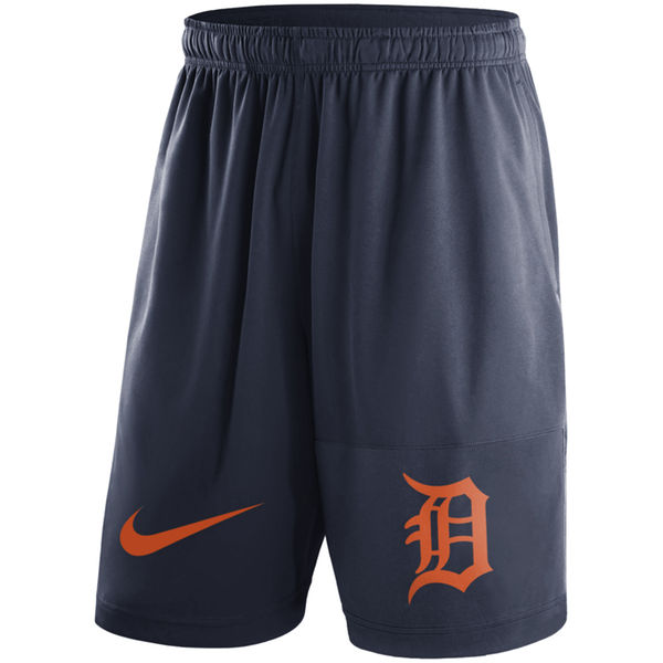 51Mens Detroit Tigers Nike Navy Dry Fly Shorts