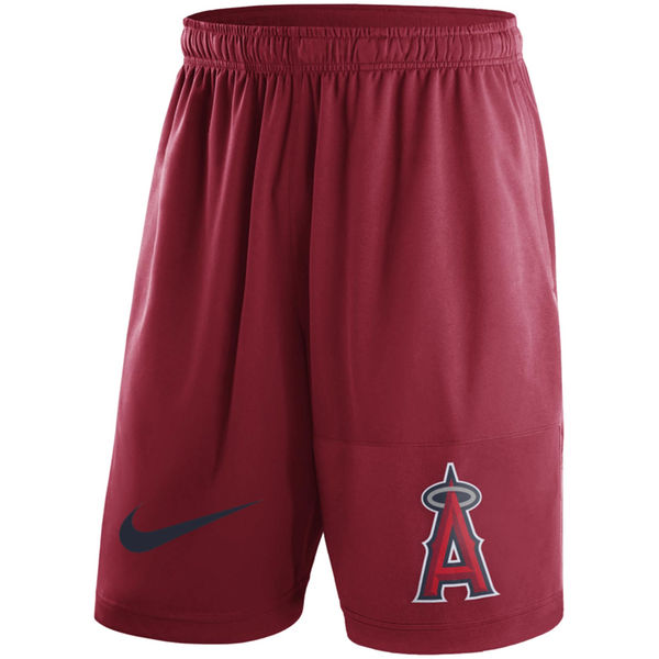 45Mens Los Angeles Angels of Anaheim Nike Red Dry Fly Shorts