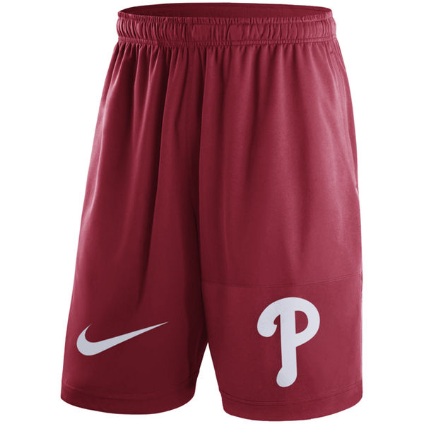 32Mens Philadelphia Phillies Nike Red Dry Fly Shorts