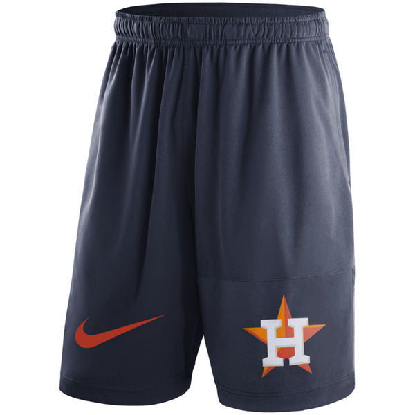 16Mens Houston Astros Nike Navy Dry Fly Shorts