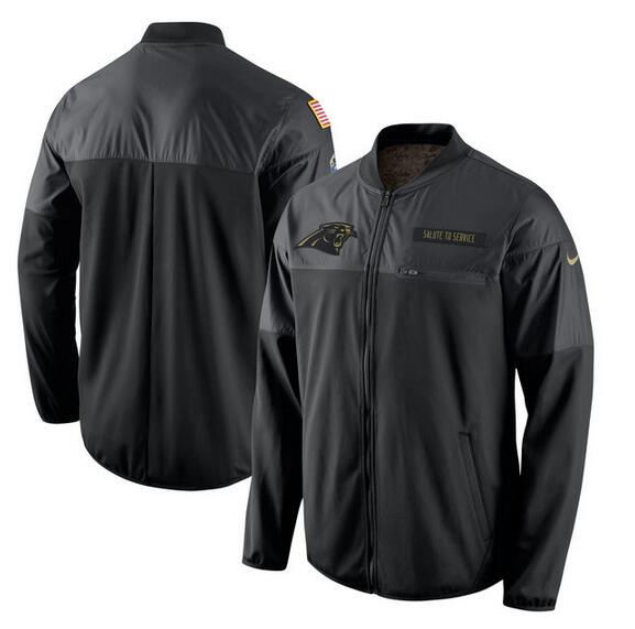 NFL Carolina Panthers Black Salute to Service Jacket