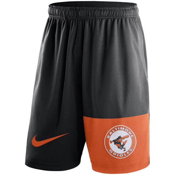 22Mens Baltimore Orioles Nike Black Cooperstown Collection Dry Fly Shorts