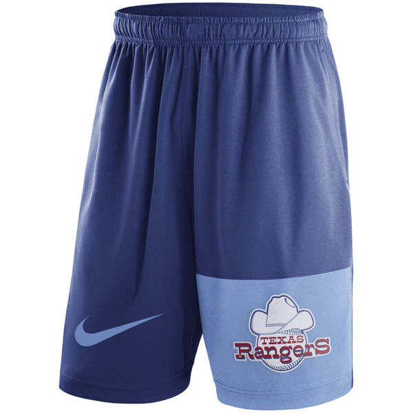 39Mens Texas Rangers Nike Royal Cooperstown Collection Dry Fly Shorts