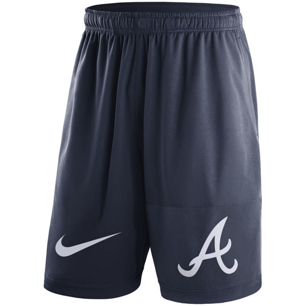 11Mens Atlanta Braves Nike Navy Dry Fly Shorts