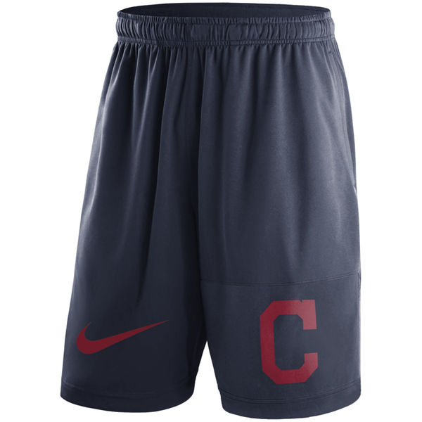 18Mens Cleveland Indians Nike Navy Dry Fly Shorts