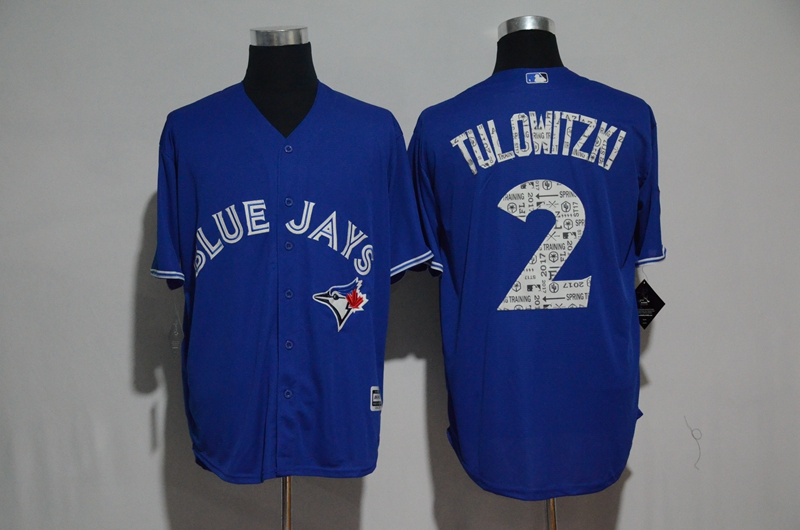 MLB Toronto Blue Jays #2 Tulowitzki Spring Trainging Jersey