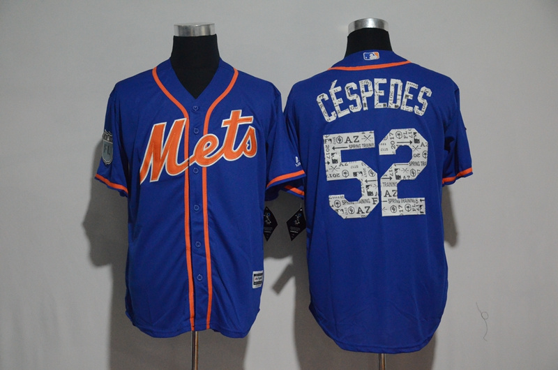 MLB New York Mets #52 Cespedes Spring Training Jersey