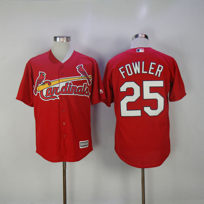 MLB St.Louis Cardinals #25 Fowler Red Jersey