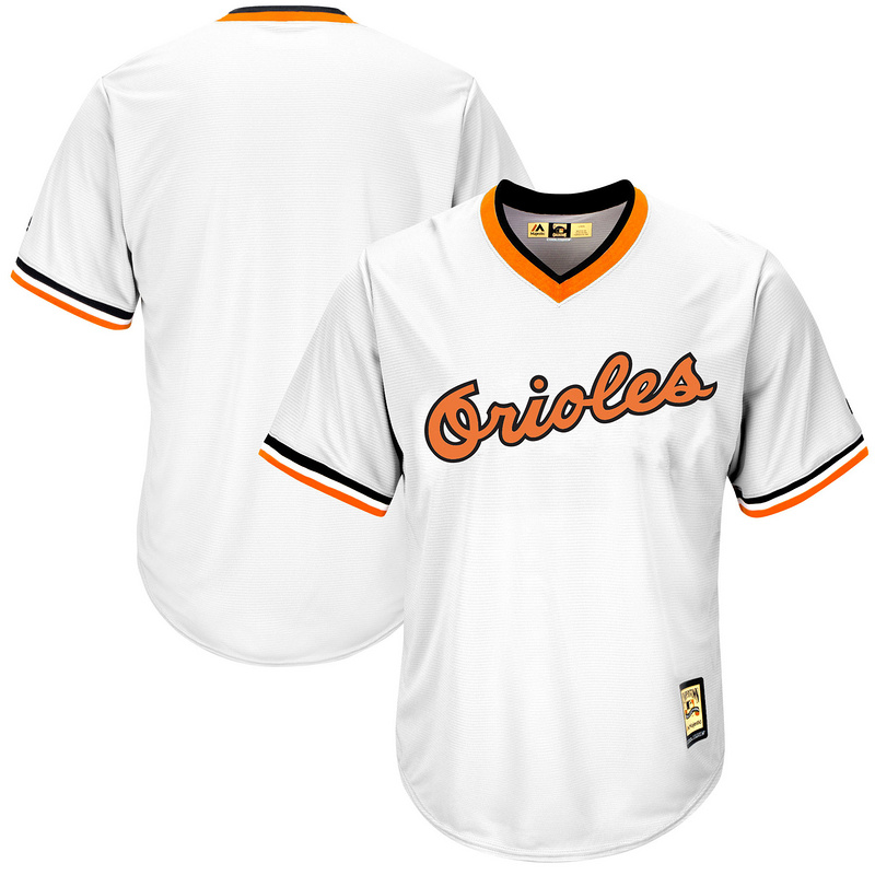 MLB Baltimore Orioles Custom White Pullover Jersey