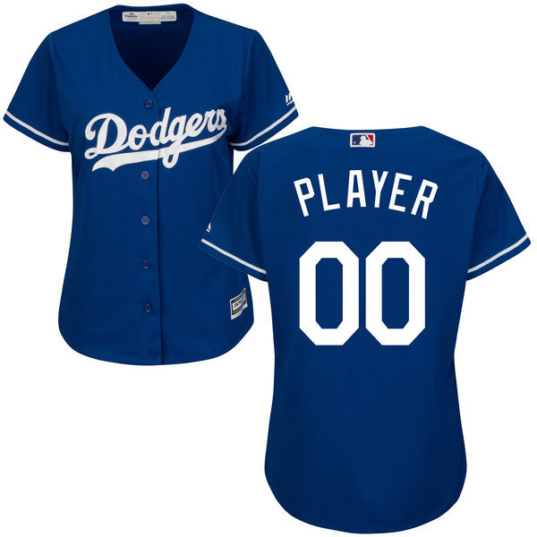 MLB Los Angeles Dodgers Custom Blue Women Jersey