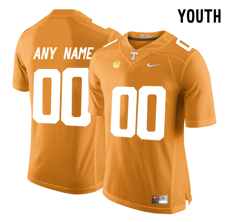 Youth Tennessee Volunteers Customized College Football Limited Jersey - Orange