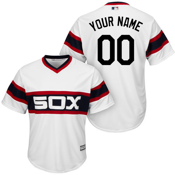MLB Chicago Whtie Sox Custom White Pullover Jersey