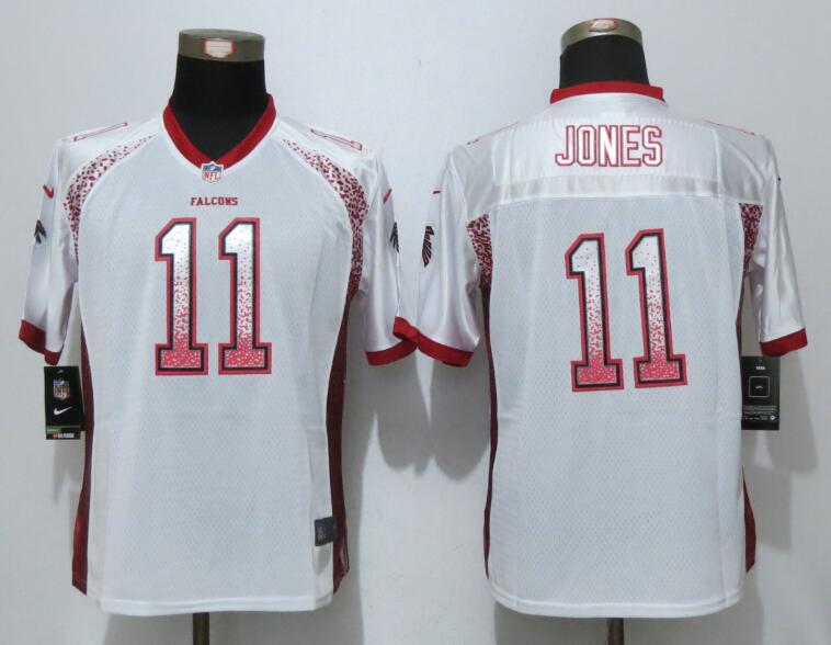 Women New Nike Atlanta Falcons 11 Jones Drift Fashion White Elite Jersey
