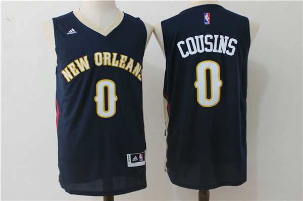 NBA New Orleans Hornets #0 Cousins D.Blue Jersey