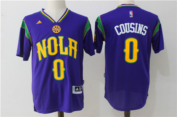 NBA New Orleans Hornets #0 Cousins Purple Jersey