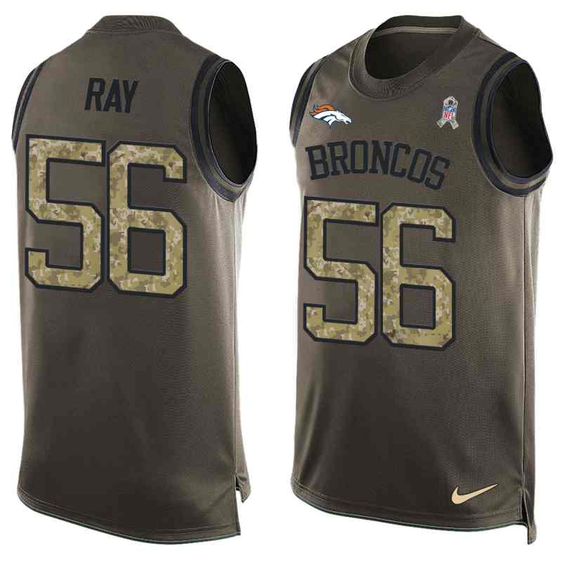 NFL Denver Broncos #56 Ray Limited Green Salute to Service Tank Top