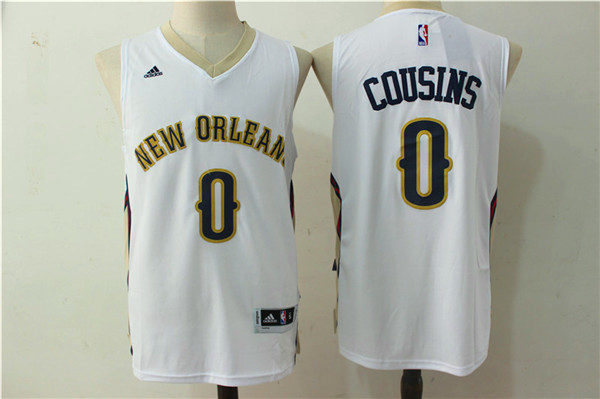 NBA New Orleans Hornets #0 Cousins White Jersey