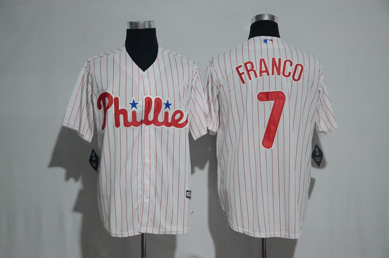 MLB Philadelphia Phillies #7 Maikel Franco White Jersey