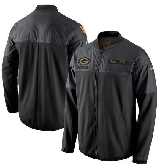 NFL Green Bay Packers Black Salute to Service Jacket