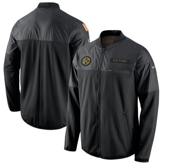 NFL Pittsburgh Steelers Black Salute to Service Jacket