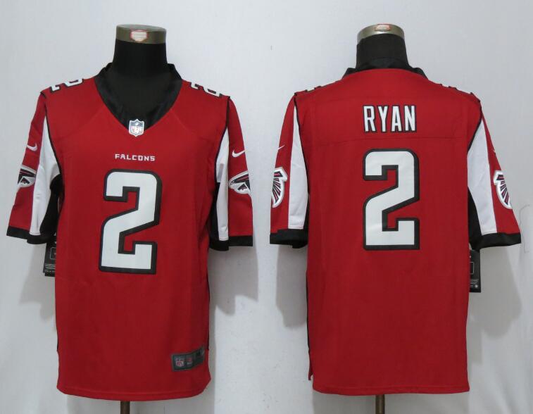 New Nike Atlanta Falcons #2 Ryan Red Limited Jersey  