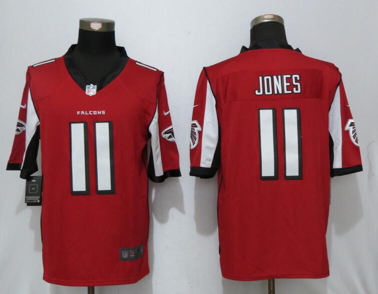 New Nike Atlanta Falcons 11 Jones Red Limited Jersey  