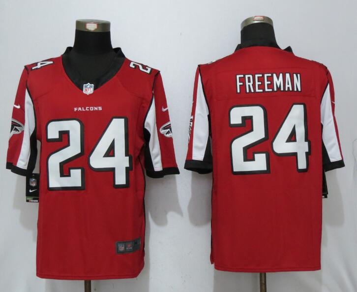 New Nike Atlanta Falcons 24 Freeman Red Limited Jersey  