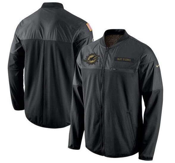 NFL Miami Dolphins Black Salute to Service Jacket